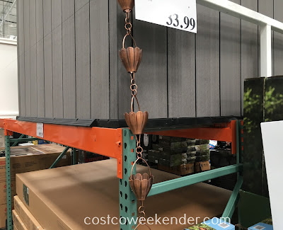 Costco 1031625 - The Mullally Rain Chain turns a simple downspout into a water fountain