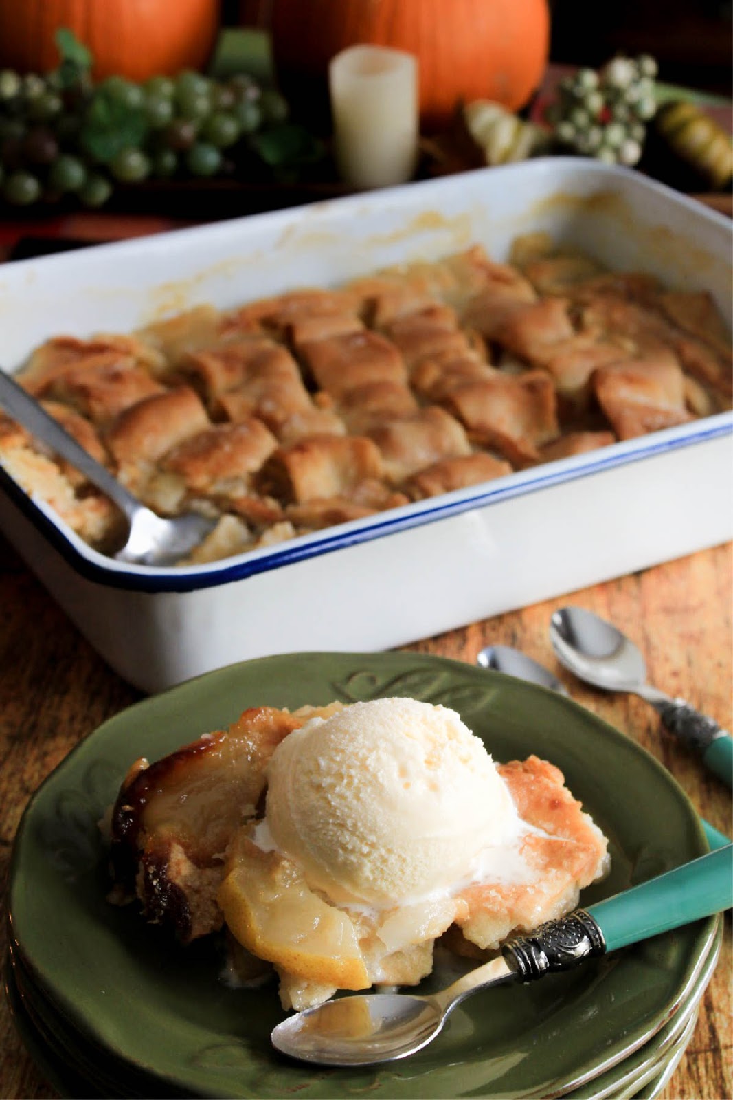 Pear Dumplings Cobbler