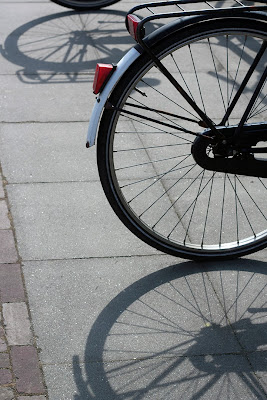 bicycle wheels and shadows