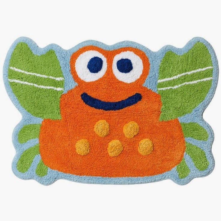 The Wonderful Cute Crab Bath Rug photograph