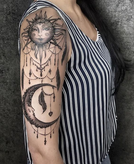24+ Pretty Sun and Moon Tattoo Ideas To Copy This Summer 24+ Pretty Sun and Moon Tattoo Ideas To Copy This Summer