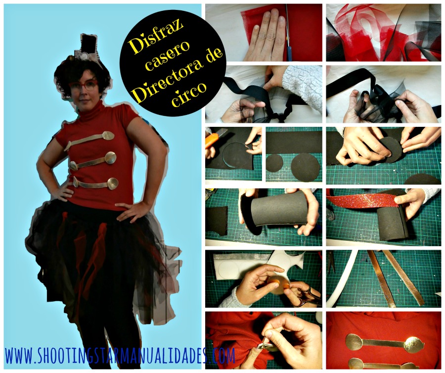 Disfraz casero de directora de circo Shooting Star Manualidades