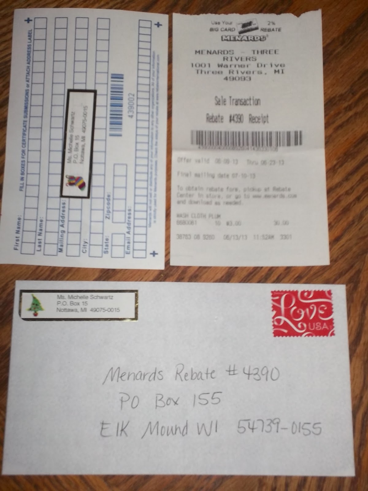 Menards Rebate Mailing Address