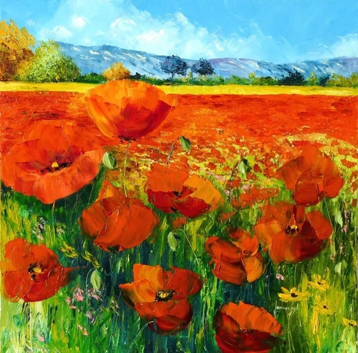 Jean Marc Janiaczyk 1966 | French Realist/Impressionist Knife painter | Dreaming of Provence