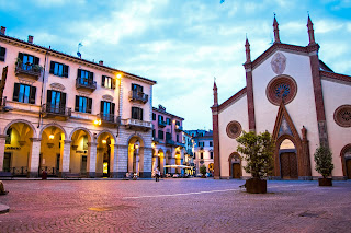The Piazza Duomo in Pinerolo 