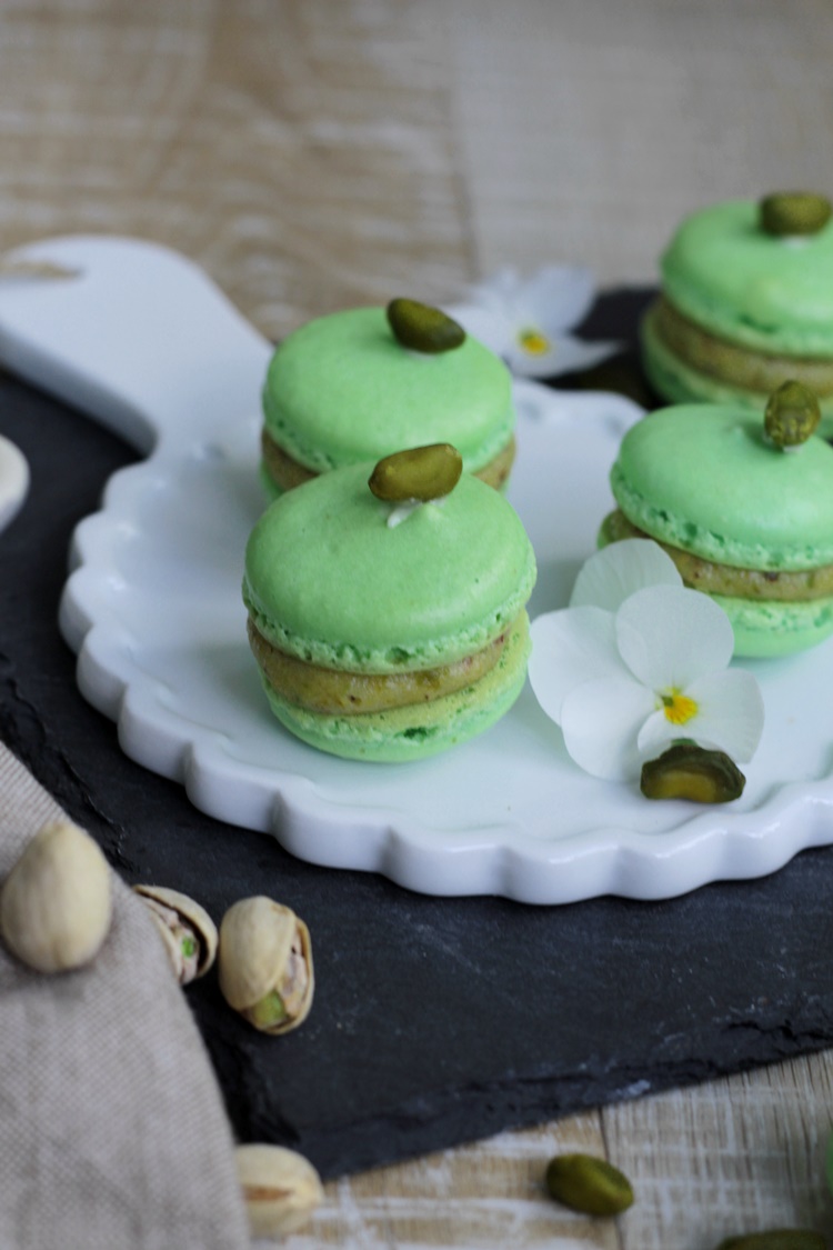 Pistazien-Macarons - Biskuitwerkstatt