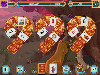 Sweet Solitaire School Witch Game Screenshot 2