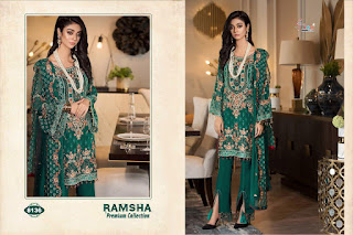Shree Fab Ramsha Premium collection Pakistani Suits wholesale price Online india