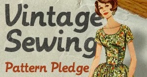 Queen of Darts: My sewing blackboard and vintage sewing pattern pledge