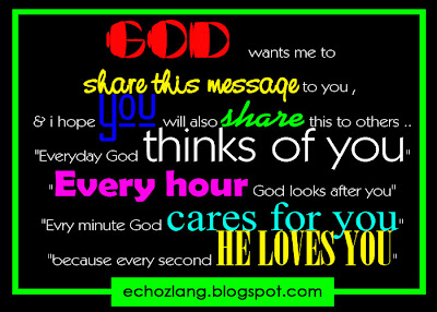 Every hour God looks after you. Every minute God cares for you,