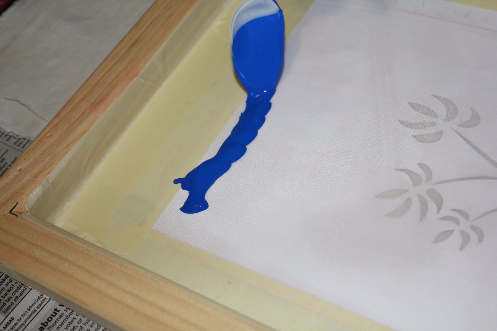 Learning to Screen Print Paper Stencil The Dark Plum