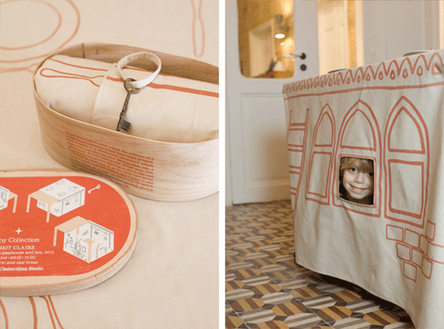 A Tablecloth that doubles as a playhouse Based on Lebanese Traditional Home by Karen Chekerdjian