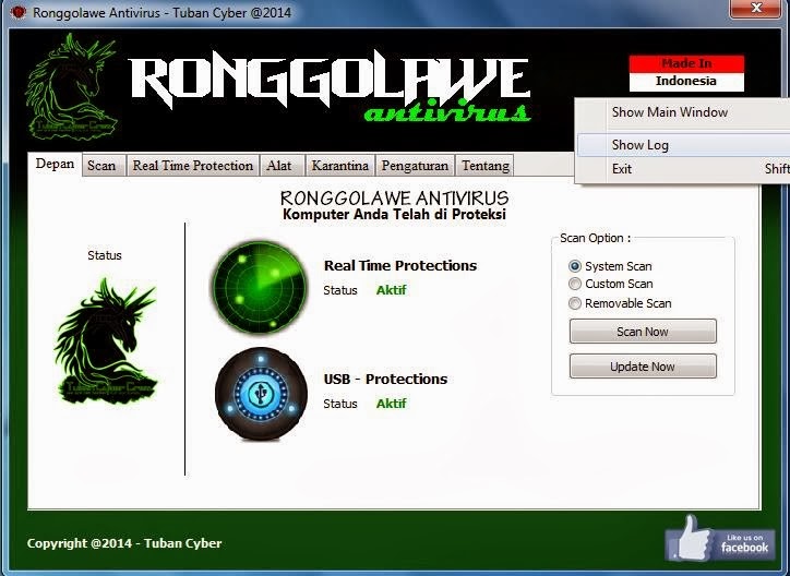 Ronggolawe Antivirus 1.0 Rilis