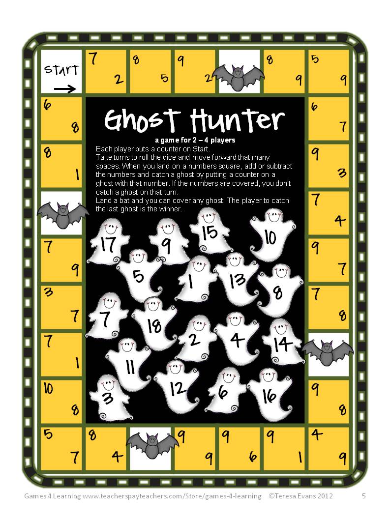 Fun Games 4 Learning: Halloween Math Fun!