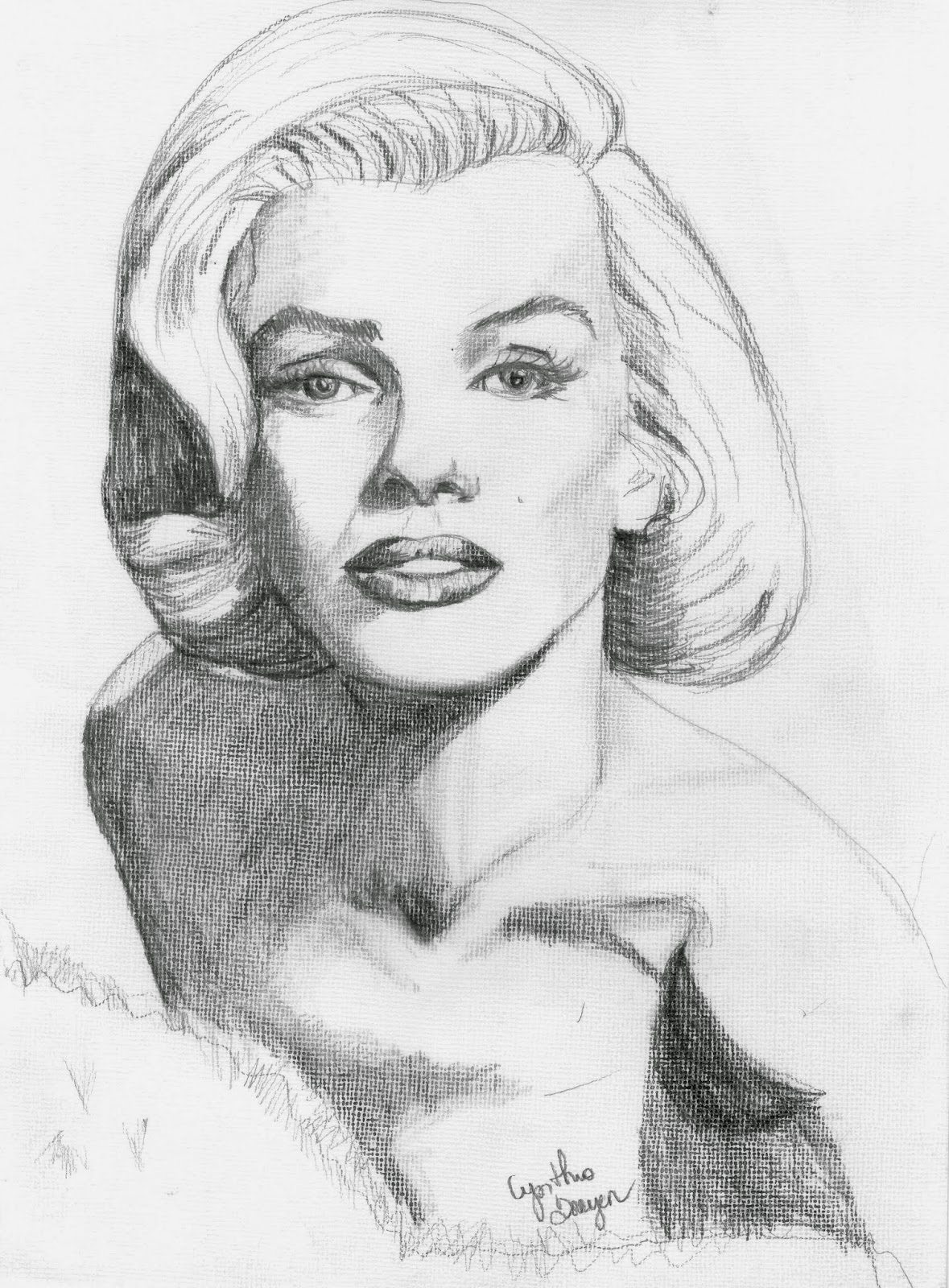 Cynthia Dreyer Art Faces famosas Eterna Marilyn