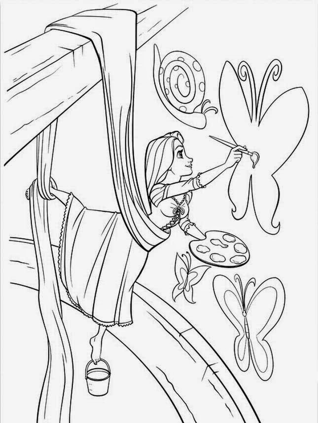 Tangled Rapunzel coloring.filminspector.com