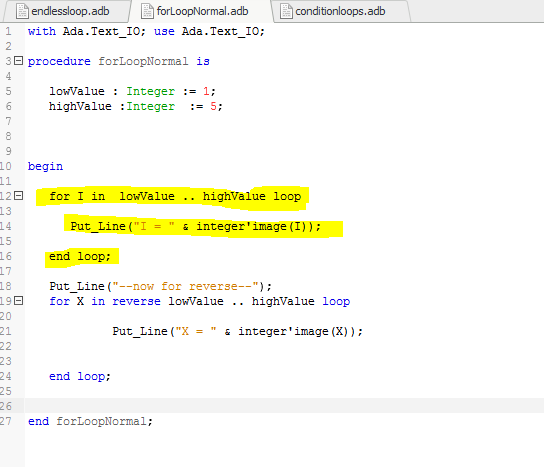 Progress of Learning ADA Programming: Loops!