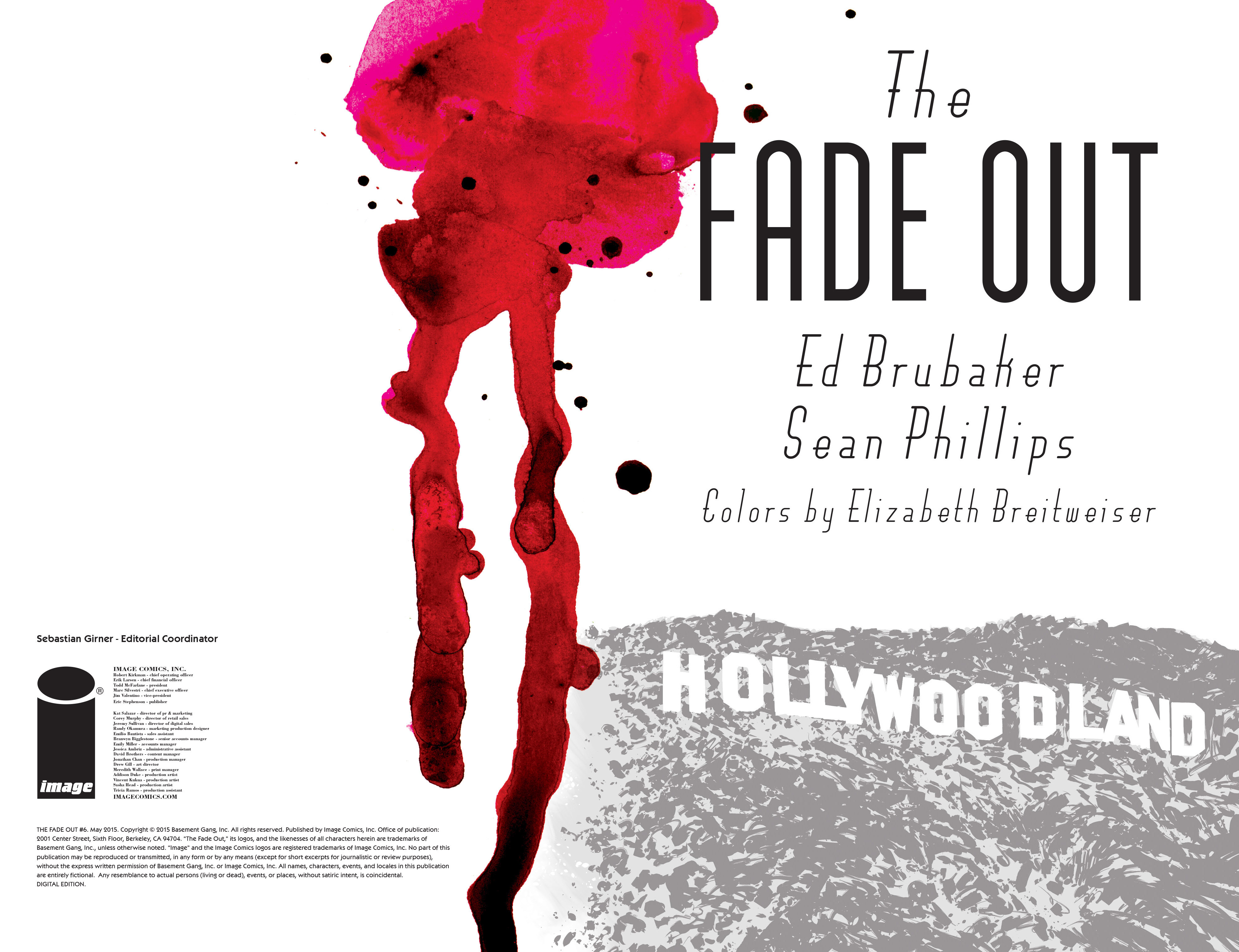 Read online The Fade Out comic -  Issue #6 - 2