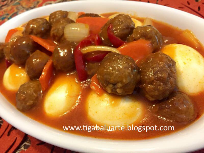 SWEET AND SOUR MEATBALLS AND EGGS RECIPE