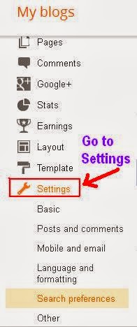 Blogger: How to setup custom page not found step 1