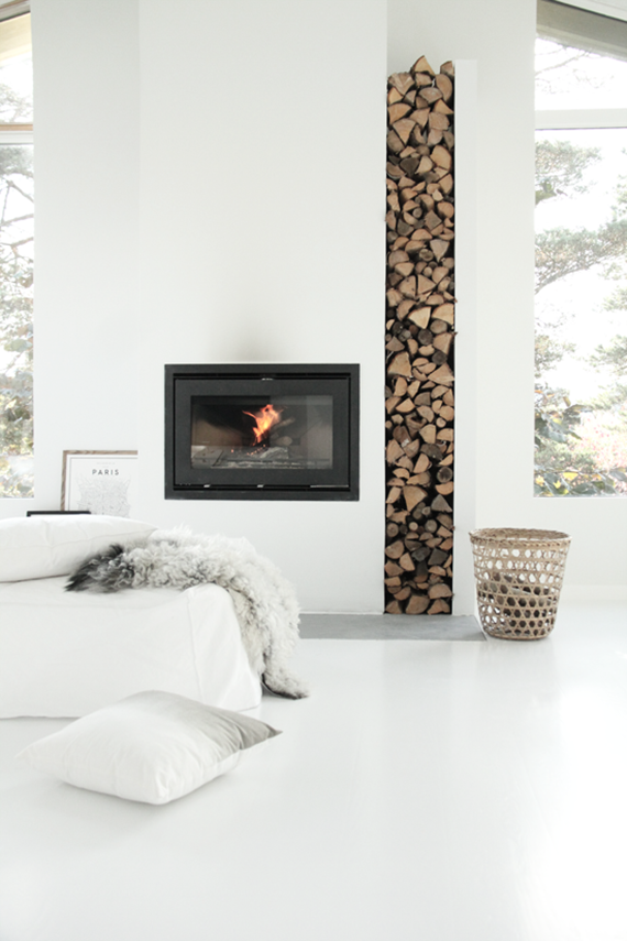 DECOR TREND: Minimalist fireplace | Elisabeth Heier