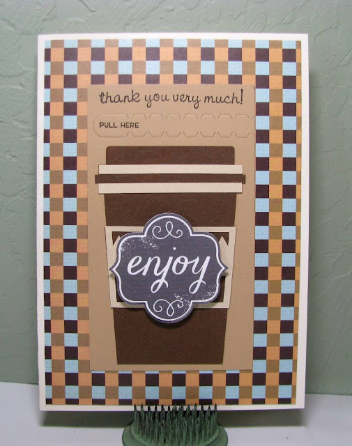 Just ANutter paper crafter... Thank You Coffee Gift Card