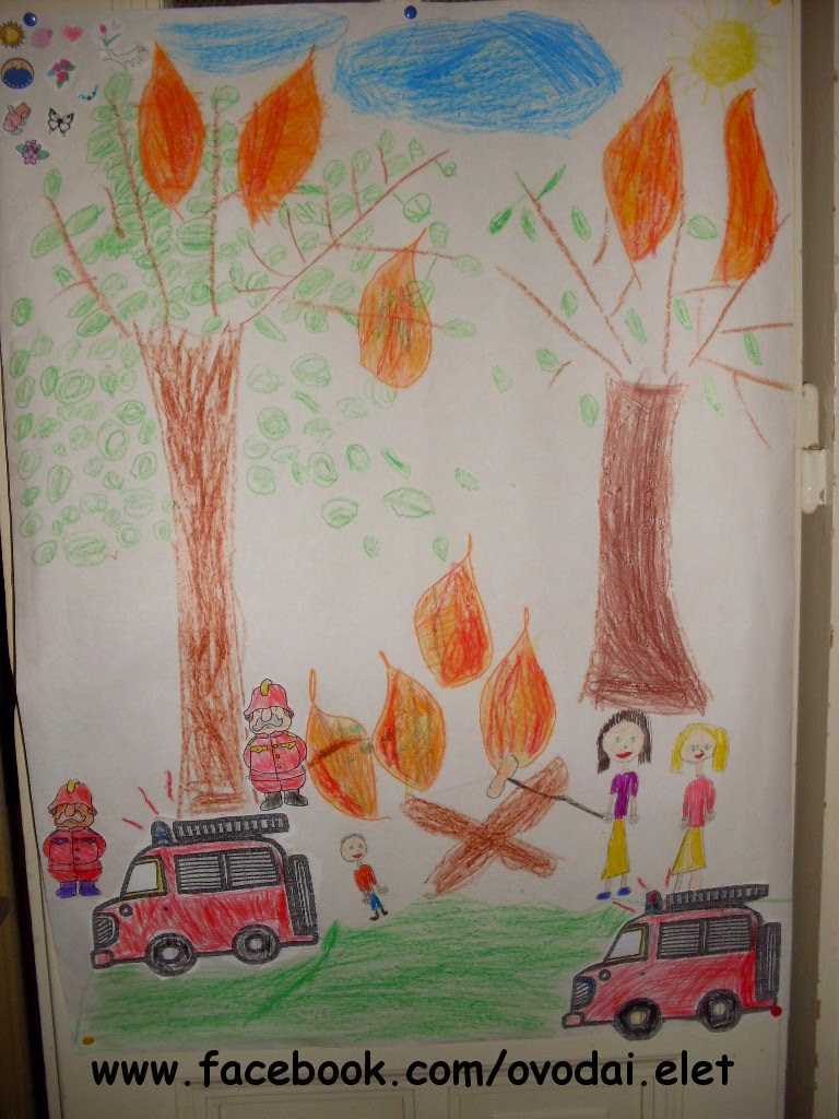 Óvodai Élet: Tűzoltós rajzok