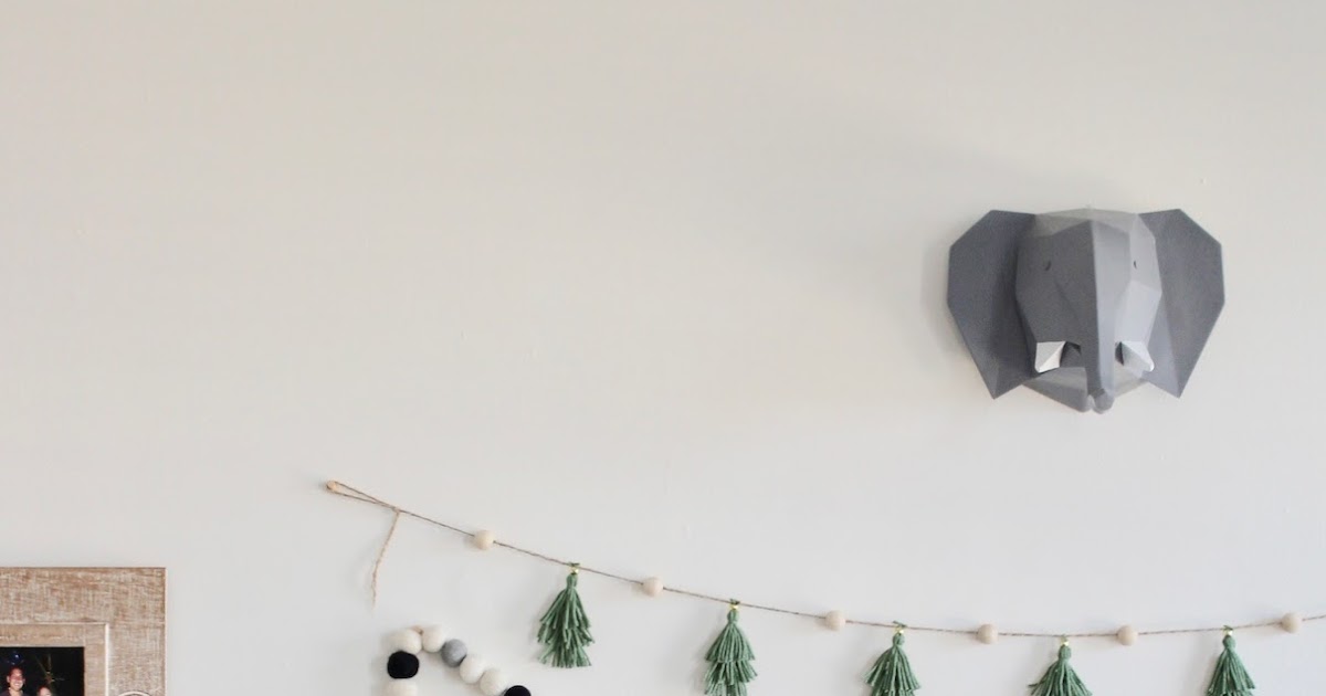 DIY Tassel Christmas Tree Garland | The Beetique