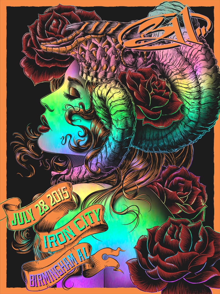 INSIDE THE ROCK POSTER FRAME BLOG BioWorkZ 311 Birmingham Poster On