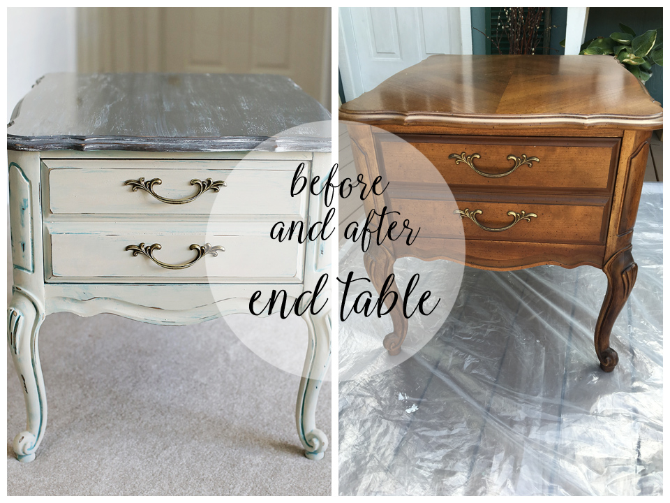 Inspirations End Table Before And After