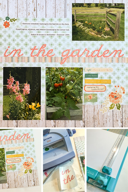 In the Garden layout by Nancy Nally