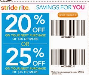 stride rite online coupon