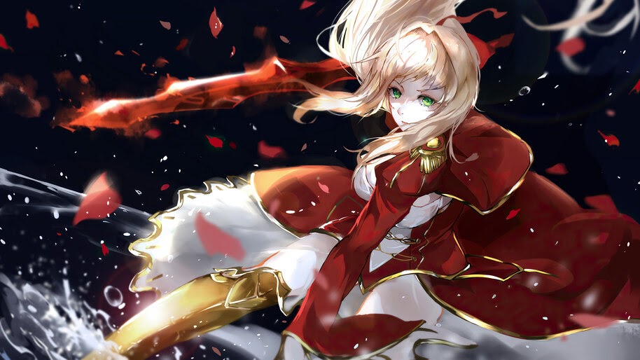 Red Saber, Nero Claudius, Fate/Grand Order, 4K, #6.2327