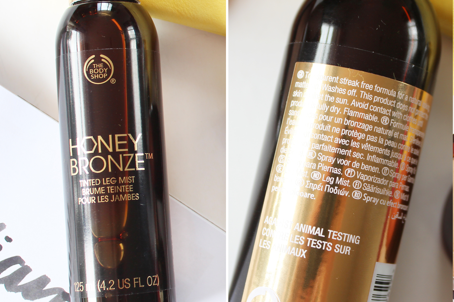 THE BODY SHOP New Honey Bronze Tinted Leg Mist + Highlighting Domes