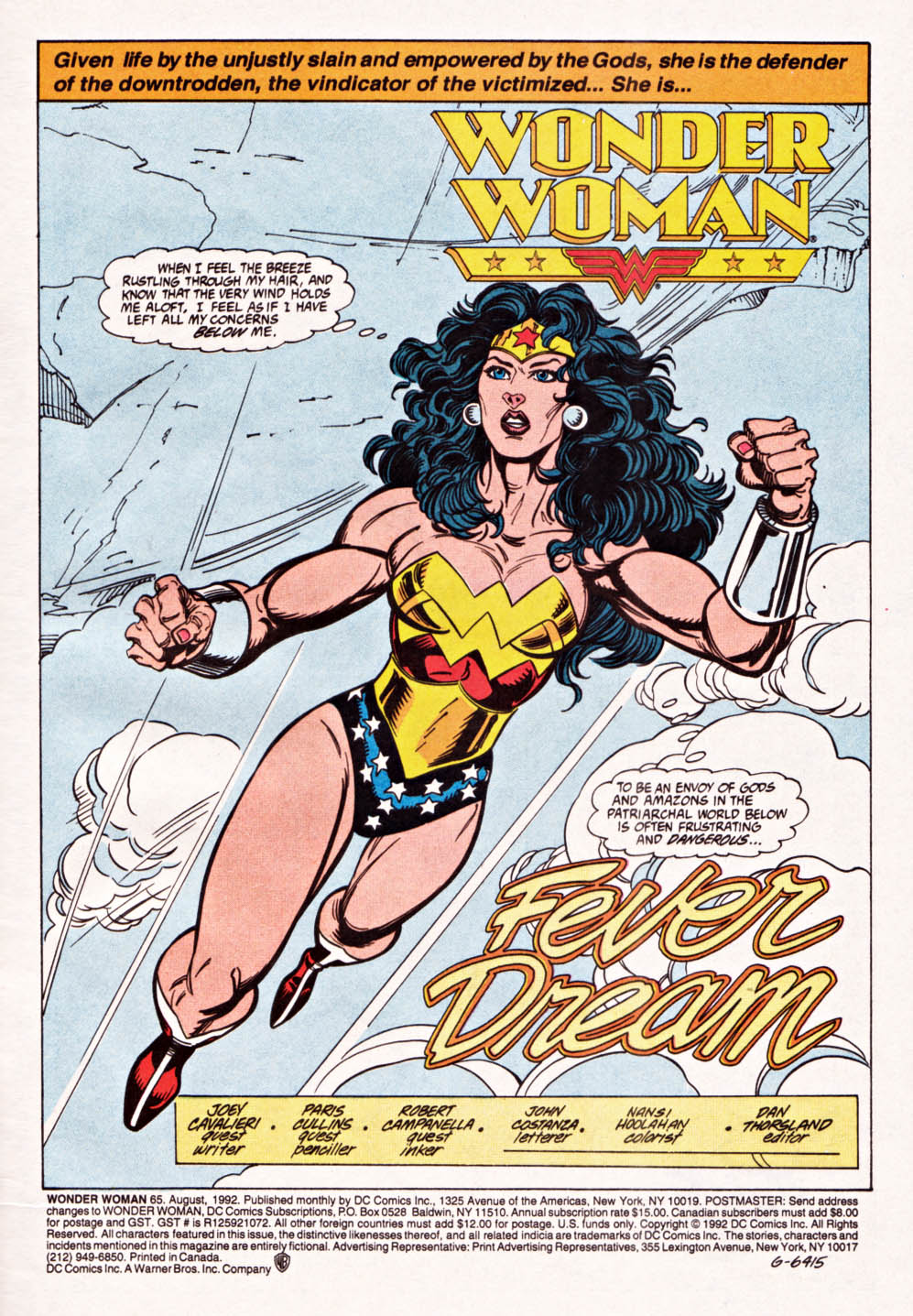 Read online Wonder Woman (1987) comic -  Issue #65 - 2