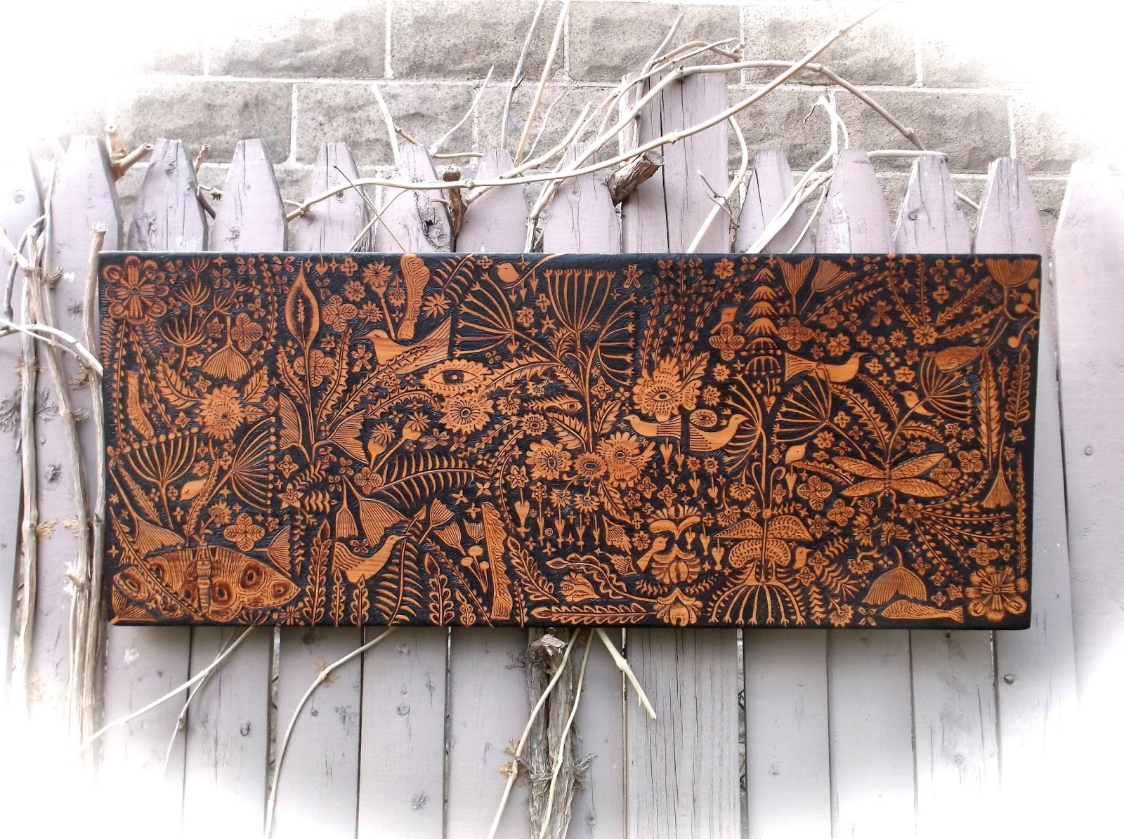 Burned Furniture Angel's custom panel.... Wood art, Paneling, Arts