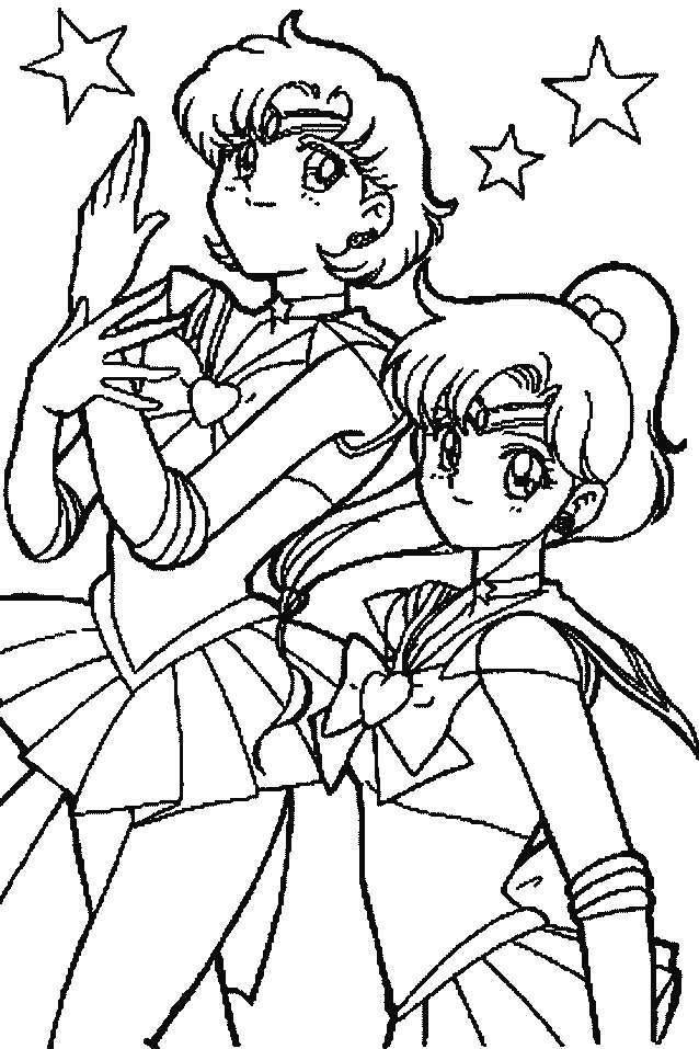 sailor moon coloring pages characters - photo #9
