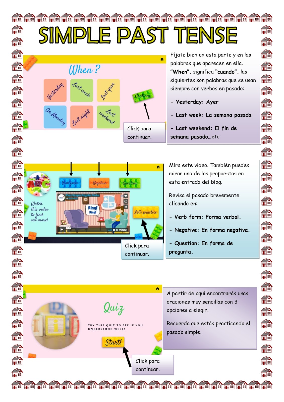 Fly me to the broom Past Tense Simple Past