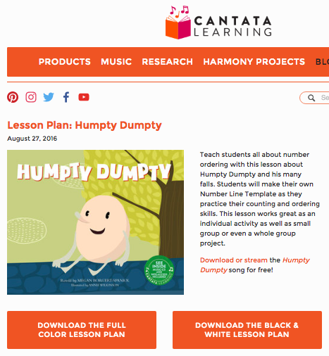 The Library Voice One Of Our Favorite Nursery Rhymes Humpty Dumpty Is The Song Of The Week