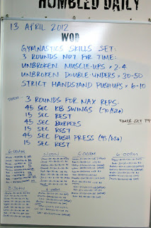meters rowing wod yesterday board