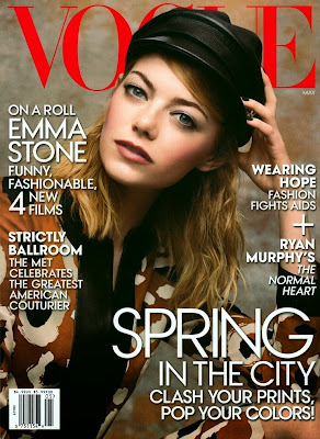 Emma Stone beauty cover girl vogue magazine