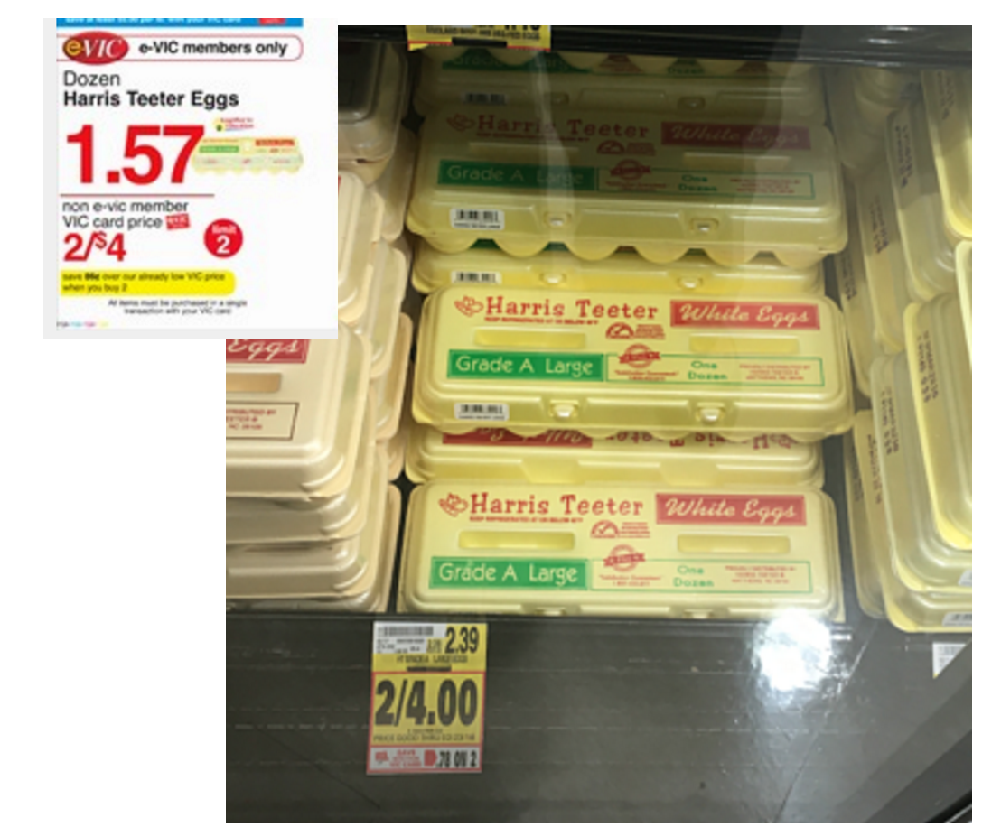 Couponing 2 Freedom Harris Teeter Eggs only 1.32 a dozen!
