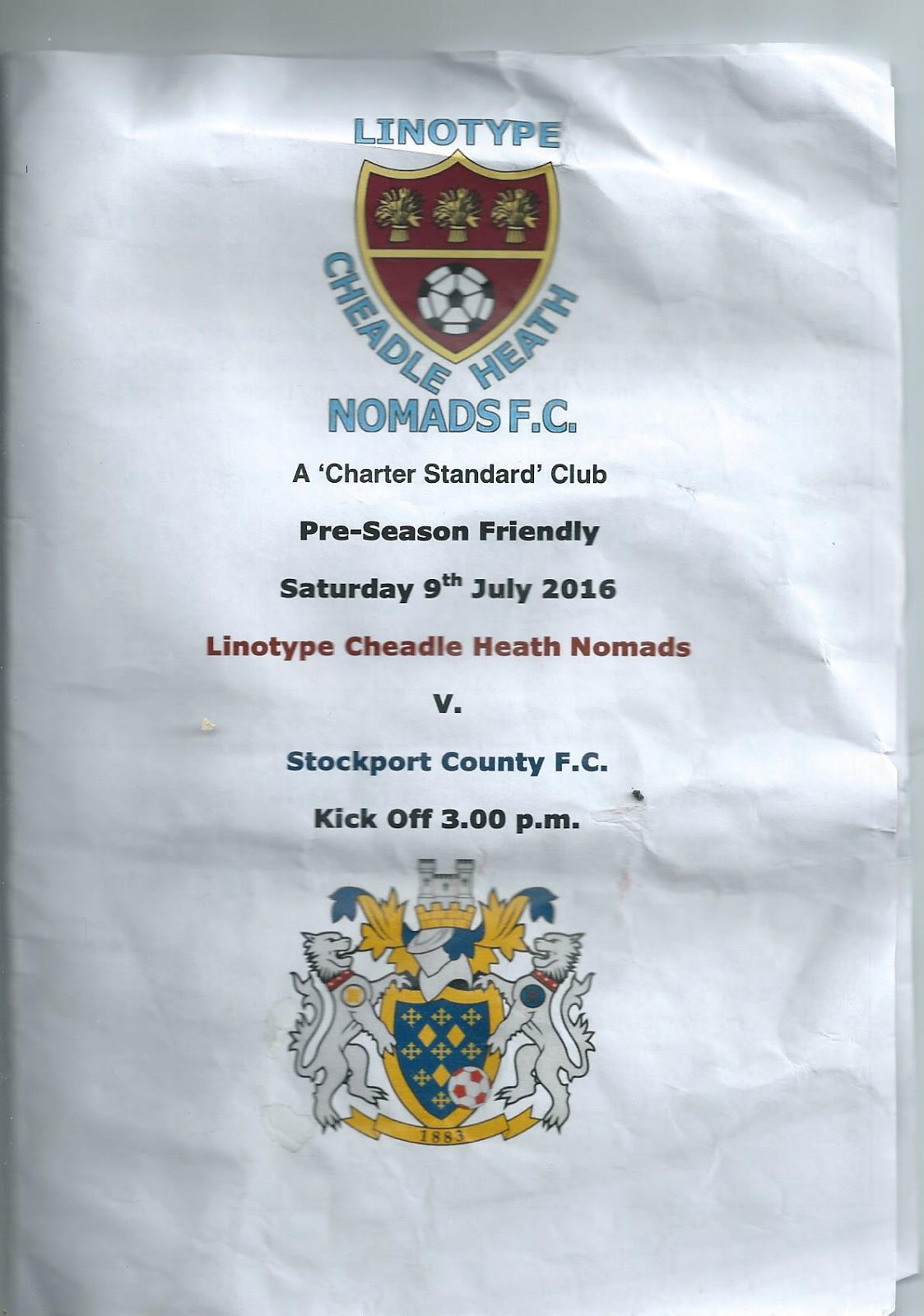Linotype Cheadle Heath Nomads 0 Stockport County 3 ...