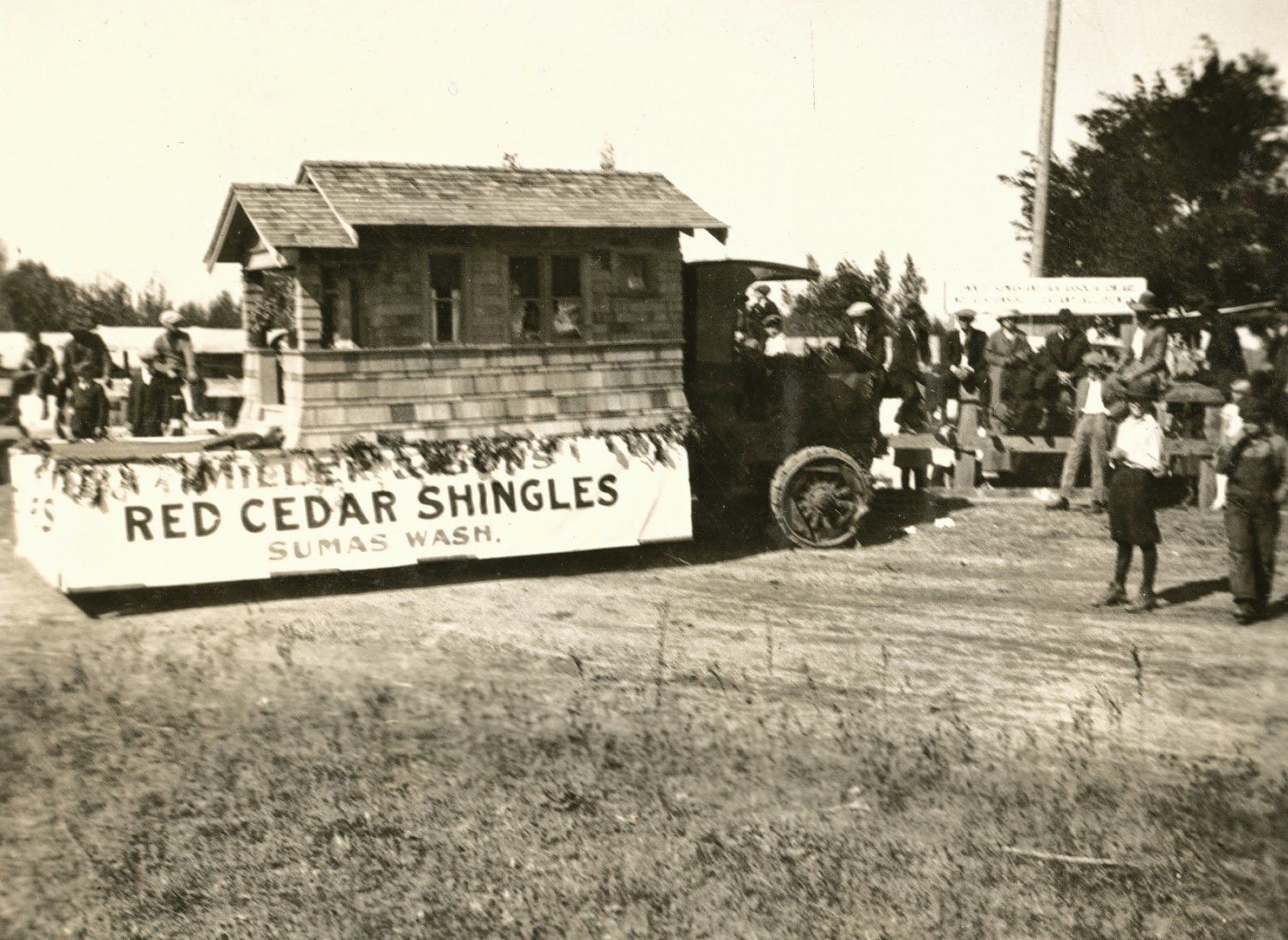 Nooksack Valley Nostalgia First prize float at the Sumas Rodeo parade