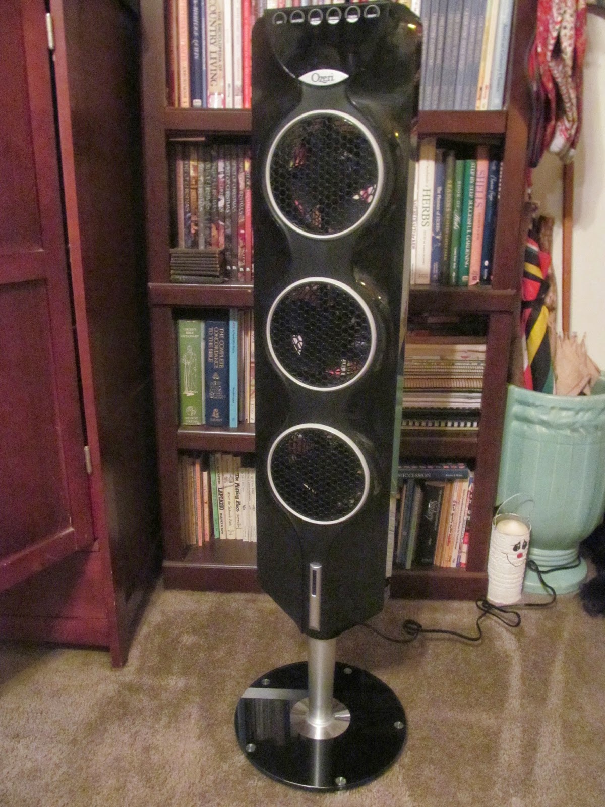 The Minister's Wife Ozeri 3x Tower Fan with Passive Noise Reduction