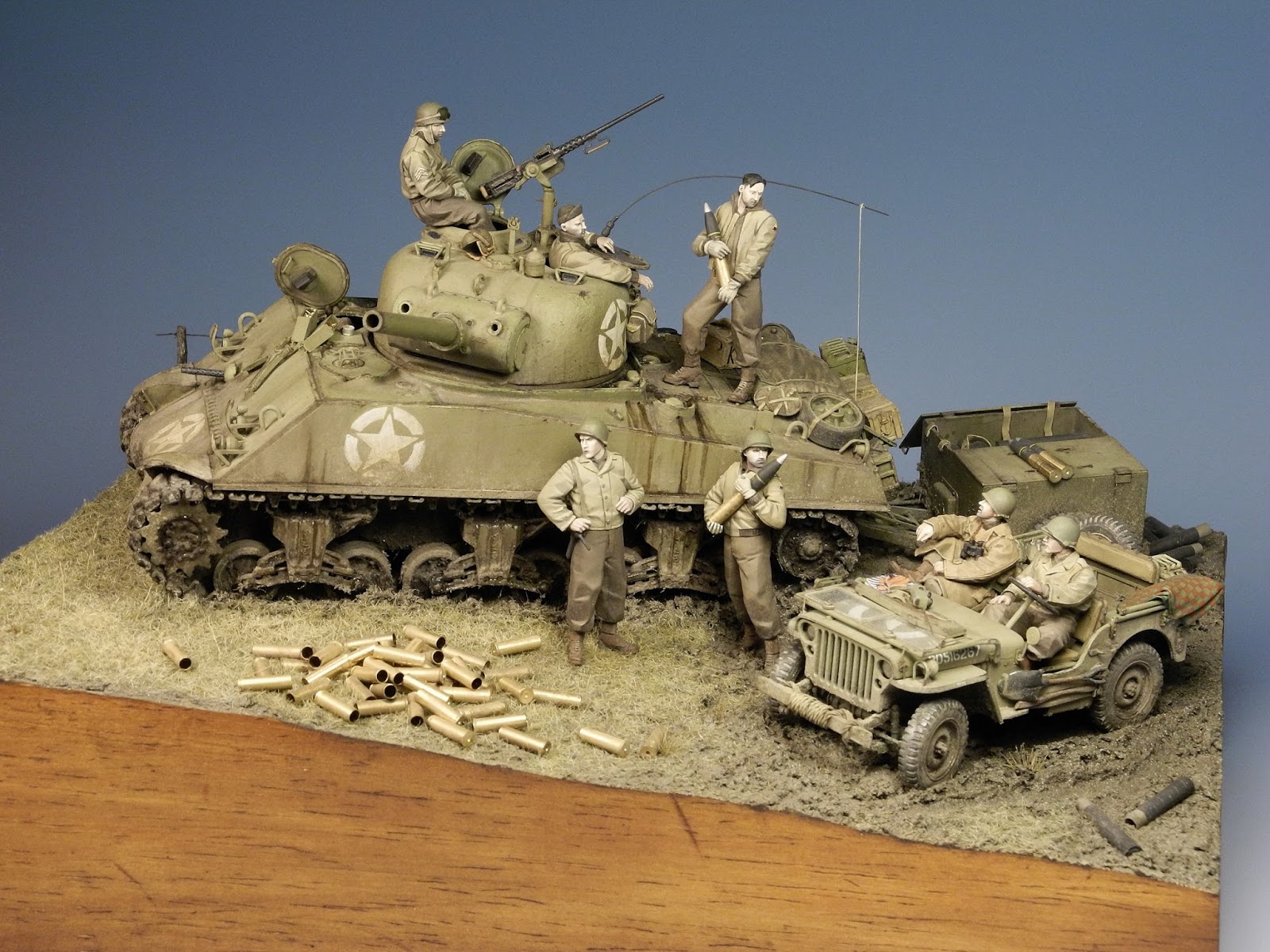 Sherman Tank Model Dioramas