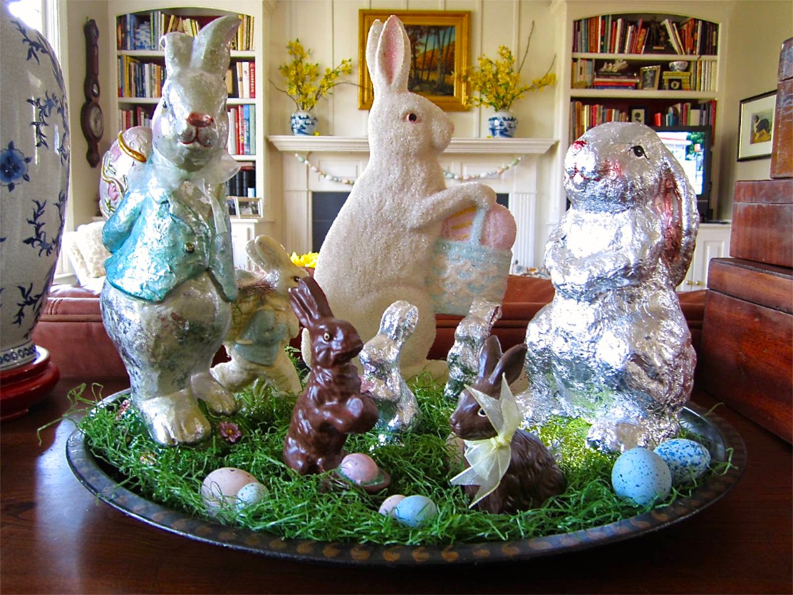chocolate bunny display