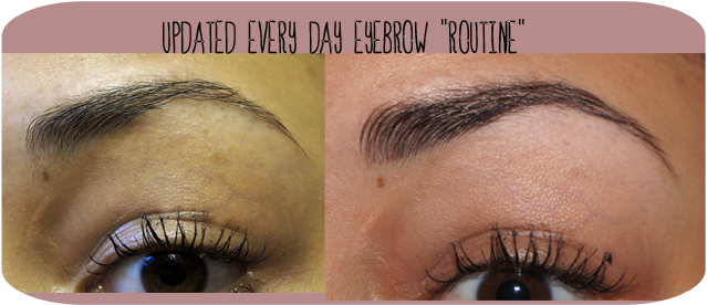 A picture of Eyebrow routine using MUA Makeup Academy Eyebrow Brush E7