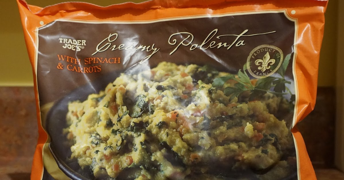 Exploring Trader Joe's Trader Joe's Creamy Polenta With Spinach & Carrots