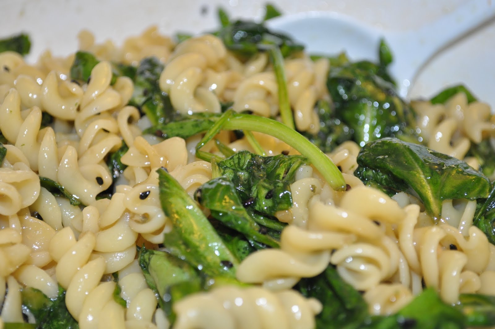 Peggy's Picks: Spinach Pasta Salad with Asian Sesame Dressing
